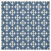 Abstracte blauwe geometrische vormen stof (Swatch)