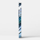 Abstracte blauwe golf Case-Mate iPhone case (Achterkant / Links)