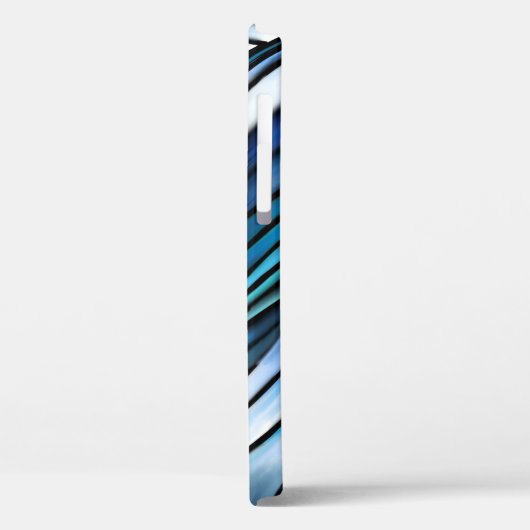 Abstracte blauwe golf Case-Mate iPhone case (Achterkant / Links)