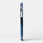 Abstracte blauwe golf Case-Mate iPhone case (Achterkant / Rechts)