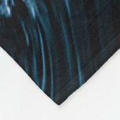 Abstracte blauwe golf fleece deken (Hoek)
