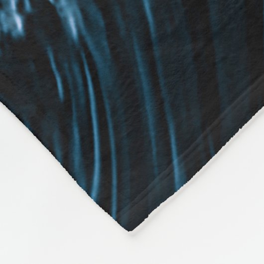 Abstracte blauwe golf fleece deken (Hoek)