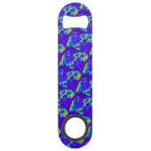 abstracte blauwe golven Thunder_Cove Speed Flessenopener (Achterkant)