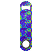 abstracte blauwe golven Thunder_Cove Speed Flessenopener (Voorkant)