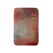 Abstracte blauwe goudrode hedendaagse kunst badmat (Voorkant Verticaal)