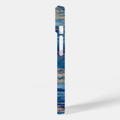 Abstracte blauwe goudverf Aangepaste Sjabloon Case-Mate iPhone Case (Achterkant / Links)