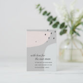 ABSTRACTE BLAUWE GRAY NIEUWE MUM GIFT EARRING DISP PLAATSKAARTJE (Staand voorkant)