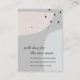 ABSTRACTE BLAUWE GRAY NIEUWE MUM GIFT EARRING DISP PLAATSKAARTJE