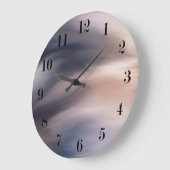 Abstracte blauwe grijs grote klok (Hoek)