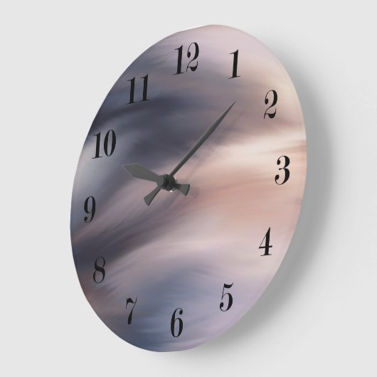 Abstracte blauwe grijs grote klok (Hoek)