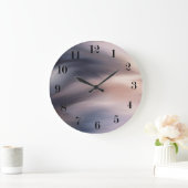 Abstracte blauwe grijs grote klok (Huis)