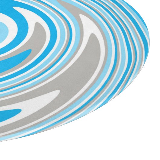 Abstracte blauwe grijze spiraal snijplank (Hoek)