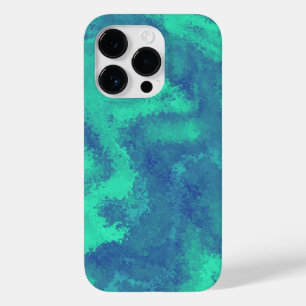 Abstracte blauwe groene diffusie Case-Mate iPhone 14 pro hoesje