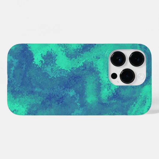 Abstracte blauwe groene diffusie Case-Mate iPhone case (Achterkant (horizontaal))