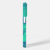 Abstracte blauwe groene diffusie Case-Mate iPhone case (Achterkant / Rechts)