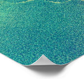 Abstracte blauwe groene paarse gele patroonposters poster (Hoek)
