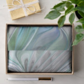 Abstracte Blauwe Groene Vlinder Fantasie Fractale Tissuepapier (Geschenk)