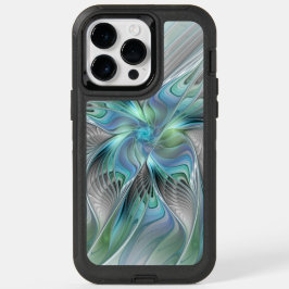 Abstracte blauwe groene vlinder Fantasy Fractal Ar