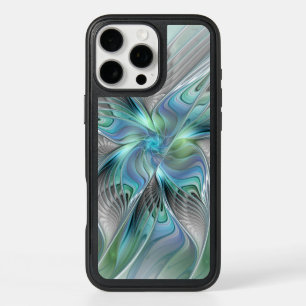 Abstracte blauwe groene vlinder Fantasy Fractal Ar
