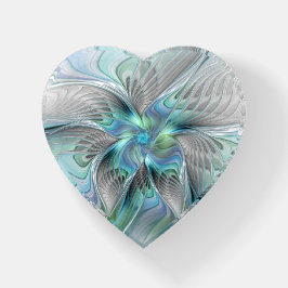 Abstracte blauwe groene vlinder Fantasy Fractal Ar
