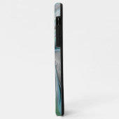 Abstracte blauwe groene vlinder Fantasy Fractal Ar Case-Mate iPhone Case (Achterkant/links)