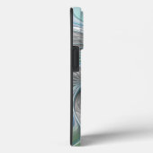 Abstracte blauwe groene vlinder Fantasy Fractal Ar Case-Mate iPhone Case (Achterkant / Rechts)