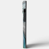 Abstracte blauwe groene vlinder Fantasy Fractal Ar Case-Mate iPhone Case (Achterkant / Links)