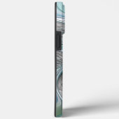 Abstracte blauwe groene vlinder Fantasy Fractal Ar Case-Mate iPhone Case (Achterkant / Rechts)