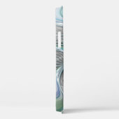 Abstracte blauwe groene vlinder Fantasy Fractal Ar Case-Mate iPhone Case (Achterkant / Rechts)