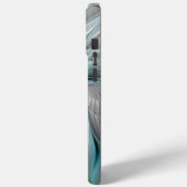 Abstracte blauwe groene vlinder Fantasy Fractal Ar Case-Mate iPhone Case (Achterkant / Links)