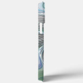 Abstracte blauwe groene vlinder Fantasy Fractal Ar Case-Mate iPhone Case (Achterkant / Rechts)