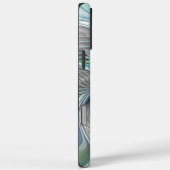 Abstracte blauwe groene vlinder Fantasy Fractal Ar Case-Mate iPhone Case (Achterkant / Rechts)