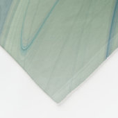 Abstracte blauwe groene vlinder Fantasy Fractal Ar Fleece Deken (Hoek)