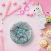 Abstracte blauwe groene vlinder Fantasy Fractal Ar Papieren Kommen (Feest)