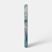 Abstracte blauwe groene vlinder Fantasy Fractal Ar Samsung Galaxy Hoesje (Linkerkant)