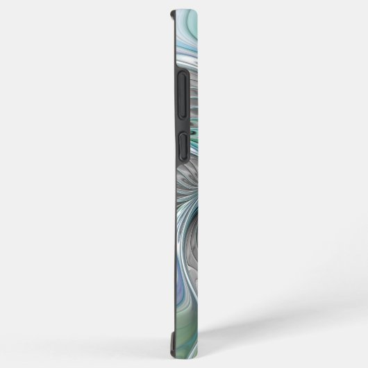 Abstracte blauwe groene vlinder Fantasy Fractal Ar Samsung Galaxy Hoesje (Rechterkant)