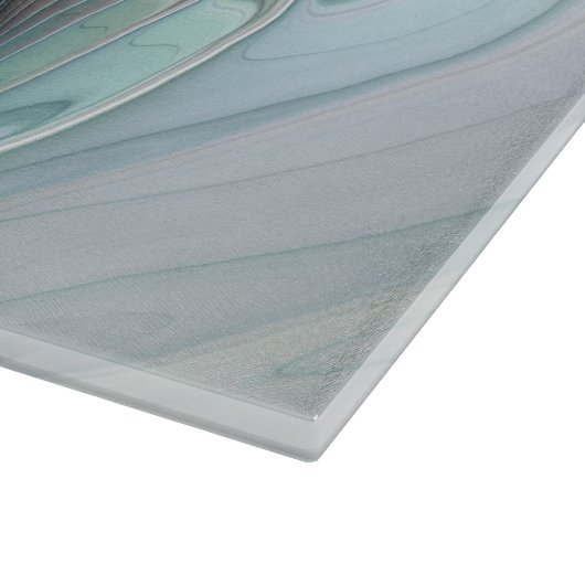 Abstracte blauwe groene vlinder Fantasy Fractal Ar Snijplank (Hoek)