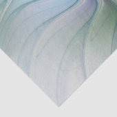 Abstracte blauwe groene vlinder Fantasy Fractal Ar Tissuepapier (Detail)