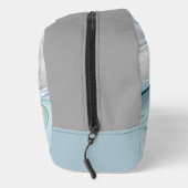 Abstracte blauwe groene vlinder Fantasy Fractal Ar Toilettasje (Rechts)