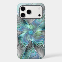 Abstracte Blauwe Groene Vlinder Fantasy Fractale K
