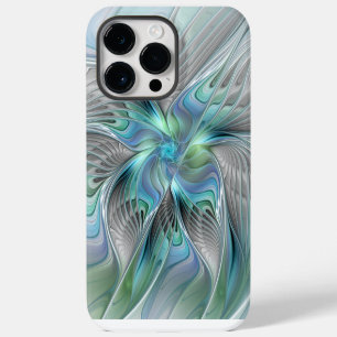 Abstracte Blauwe Groene Vlinder Fantasy Fractale K Case-Mate iPhone 14 Pro Max Hoesje