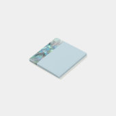 Abstracte Blauwe Groene Vlinder Fantasy Fractale K Post-it® Notes (Schuin)