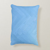 Abstracte Blauwe Houten Vloerplaat | Accent Kussen (Achterkant (Verticaal))