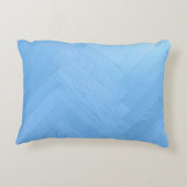 Abstracte Blauwe Houten Vloerplaat | Accent Kussen (Achterkant)