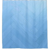 Abstracte Blauwe Houten Vloerplaat | Douchegordijn (Voorkant)