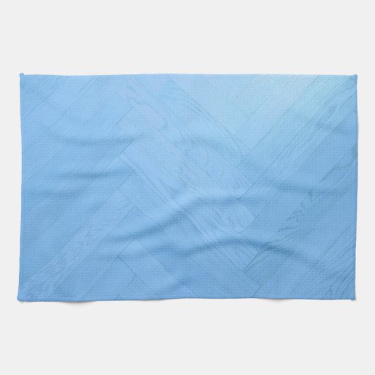 Abstracte Blauwe Houten Vloerplaat | keukenhanddoe Theedoek (Horizontaal)