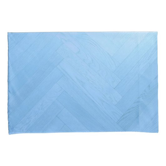 Abstracte Blauwe Houten Vloerplaat | Kussensloop (Voorkant-Rechts)