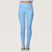 Abstracte Blauwe Houten Vloerplaat | Leggings (Voorkant)