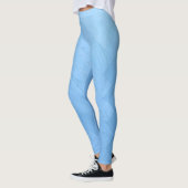 Abstracte Blauwe Houten Vloerplaat | Leggings (Links)