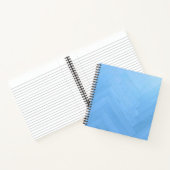 Abstracte Blauwe Houten Vloerplaat | Notitieboek (Binnen)